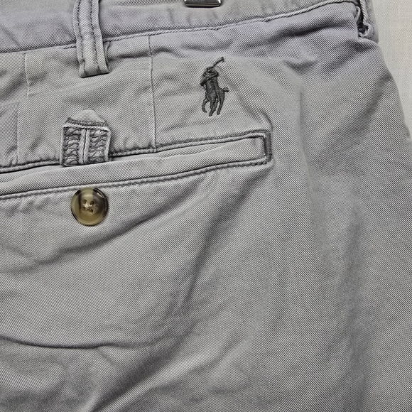 Polo by Ralph Lauren Light Gray Flat-Front Chino Shorts - Picture 10 of 10